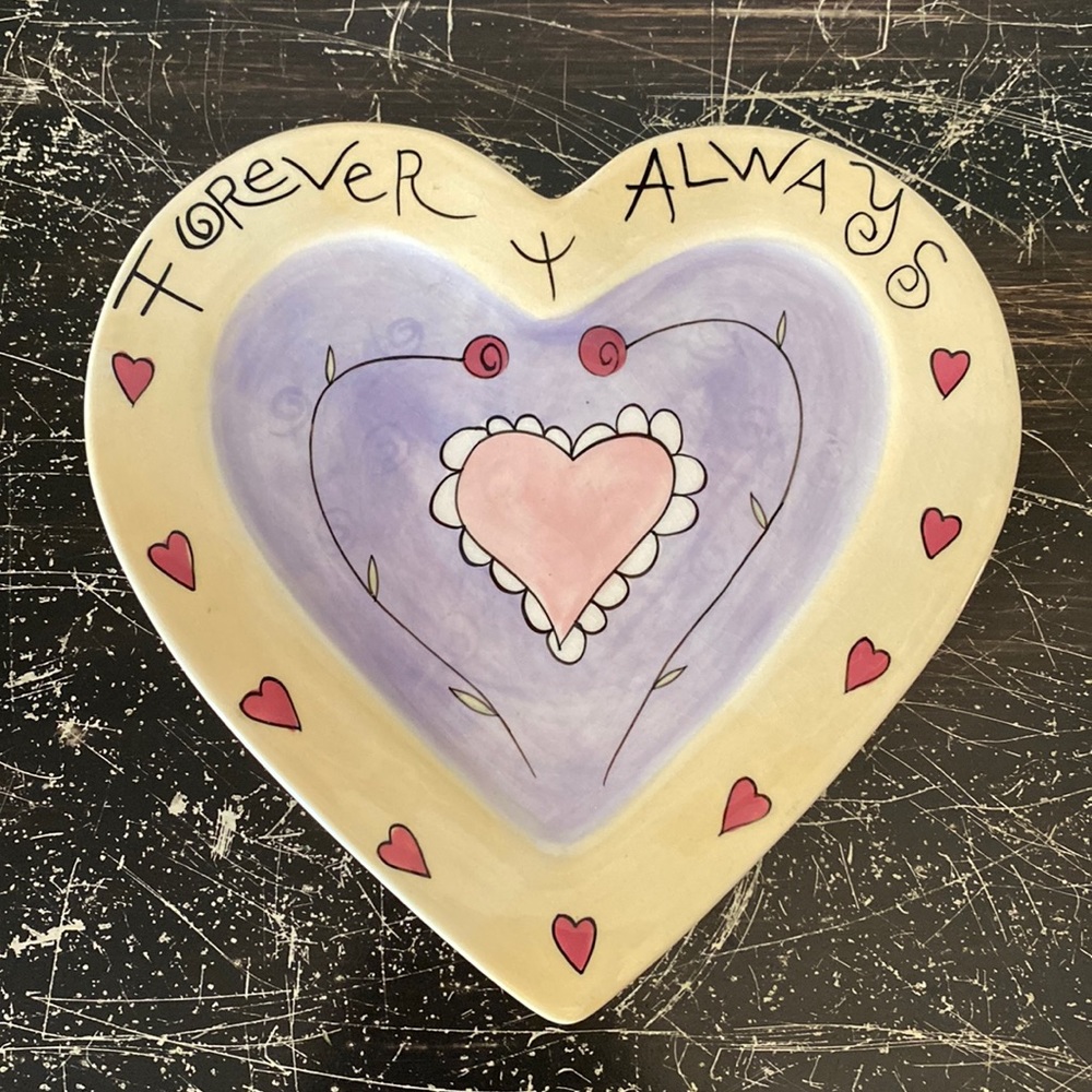 “Always and Forever “ heart plaque